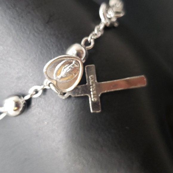 STERLING ROSARY BRACELET - Picture 3 of 6
